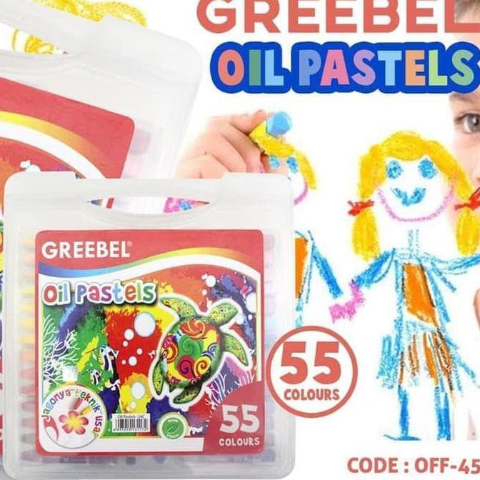 

Terbaru! Crayon Greebel 55 Warna - Alat Mewarnai Oil Pastels Terpercaya