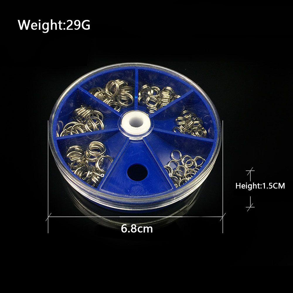 Lanfy Split Rings Double Loop 116Pcs/Lot Aksesoris Alat Pancing Cincin Split Memancing Stainless Steel