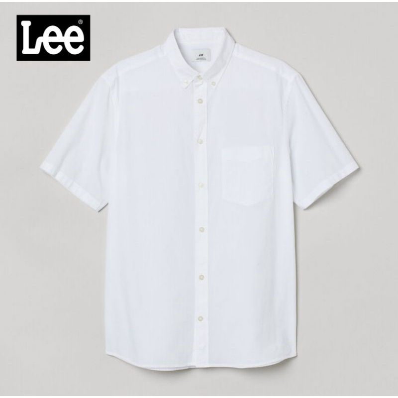 kemeja pria Lengan Pendek Putih Polos Branded Sisa export Kemeja Tangan Pendek Pria Polos Hem Polos 