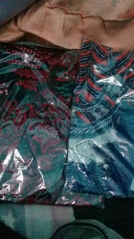 Kemeja Batik Pia Lengan Pendek Motif Manggar Terlaris Size M, L, Xl ( Original )