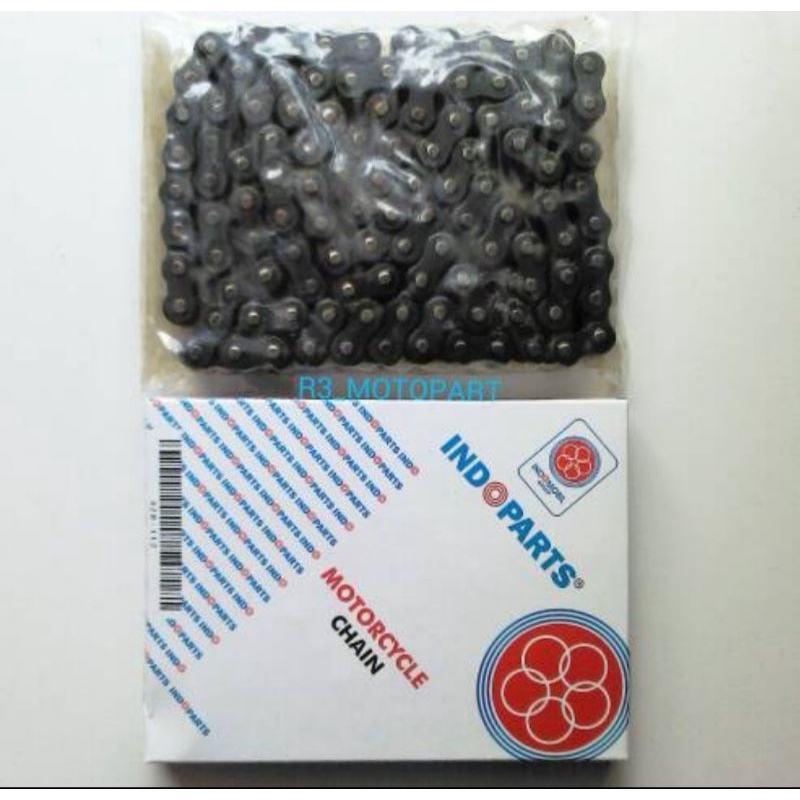 Rantai Motor Indoparts/Indopart 428-110L Supra X Old/XX/V/Fit New/Win/Revo 100/Grand/Legenda