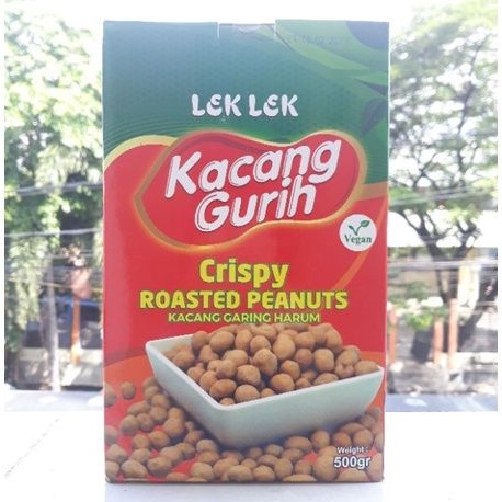 

Crispy Roasted Peanuts - Kacang Gurih Lek Lek / Leklek 500 gr Vegan, Vegetarian dan Halal