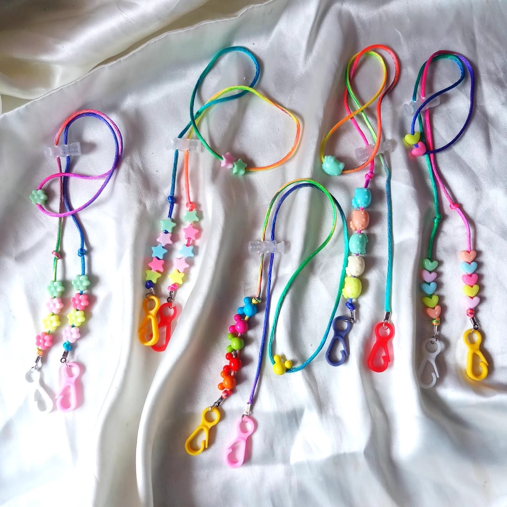 Strap Masker Anak perempuan nama lucu custum