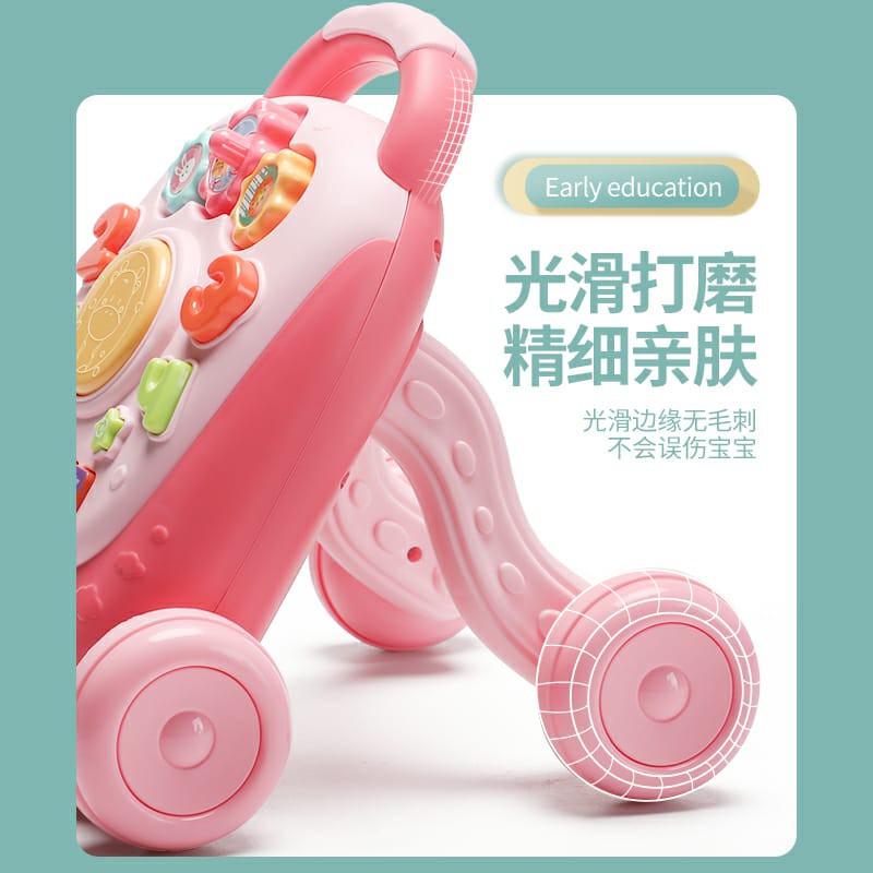 [Js18](6809)Mainan Anak Baby Walker Mini Lengkap Music Piano Drum Edukasi Multifungsi