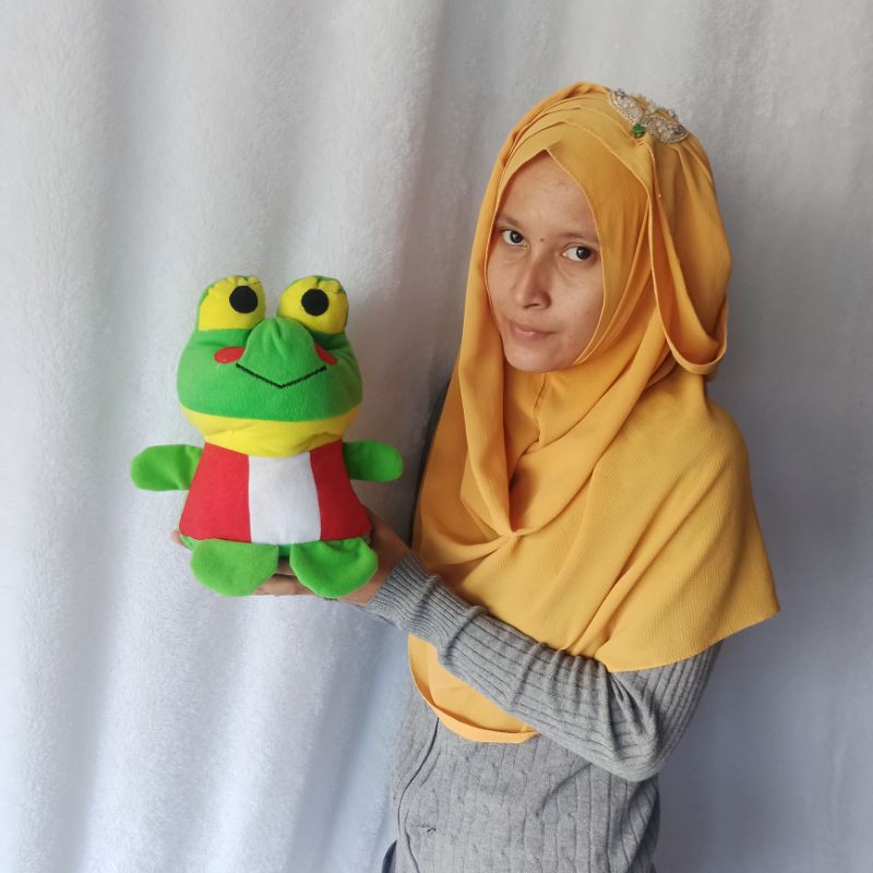 boneka keropi belang S mini imut