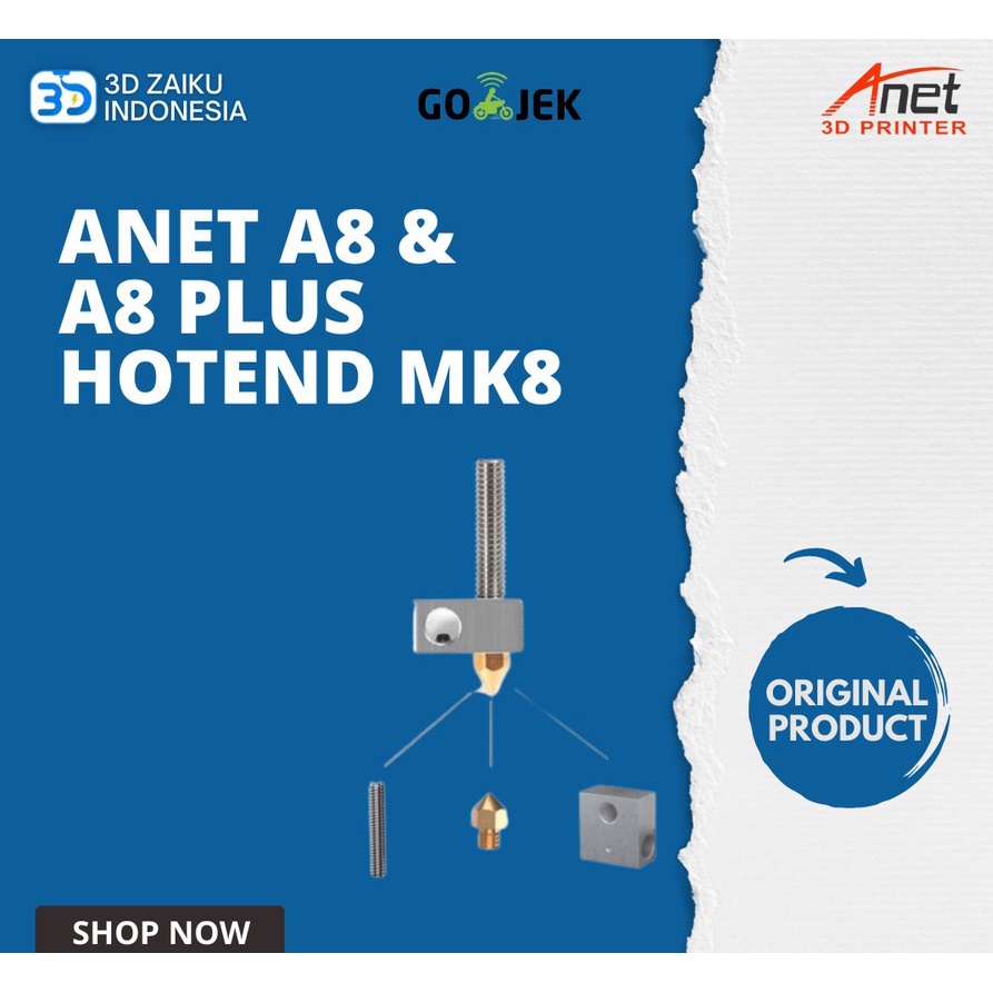 Original Anet A8 and A8 Plus Hotend Heatblock Hotblock MK8 Replacement