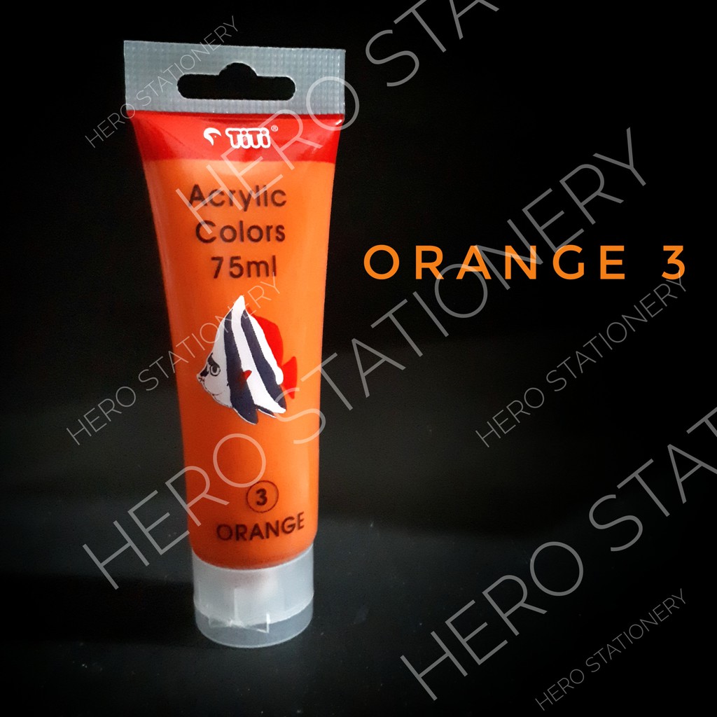 

Cat acrylic akrilik joyko titi tube 75 ml warna jingga orange 3