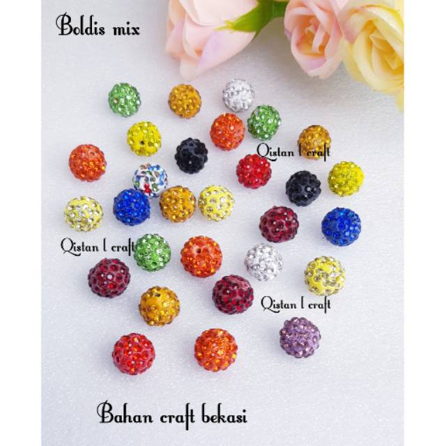 Boldis 12mm mix 100pcs