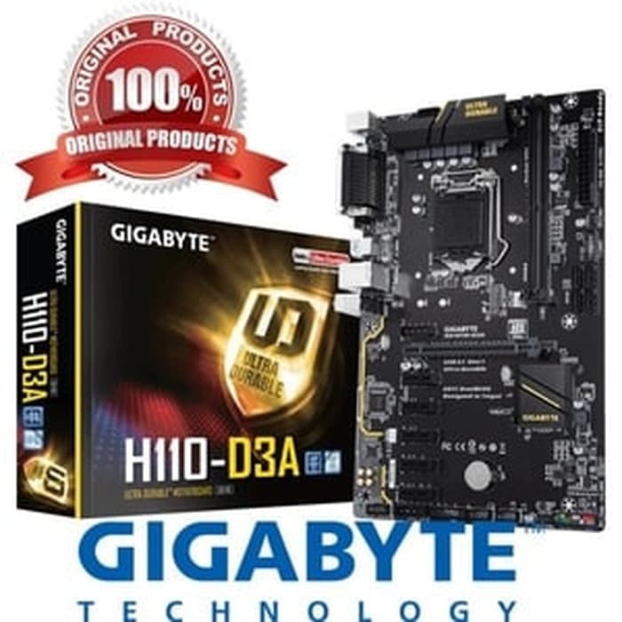 Gigabyte H110-D3A Bitcoin Mining LGA 1151 - Mining Motherboard