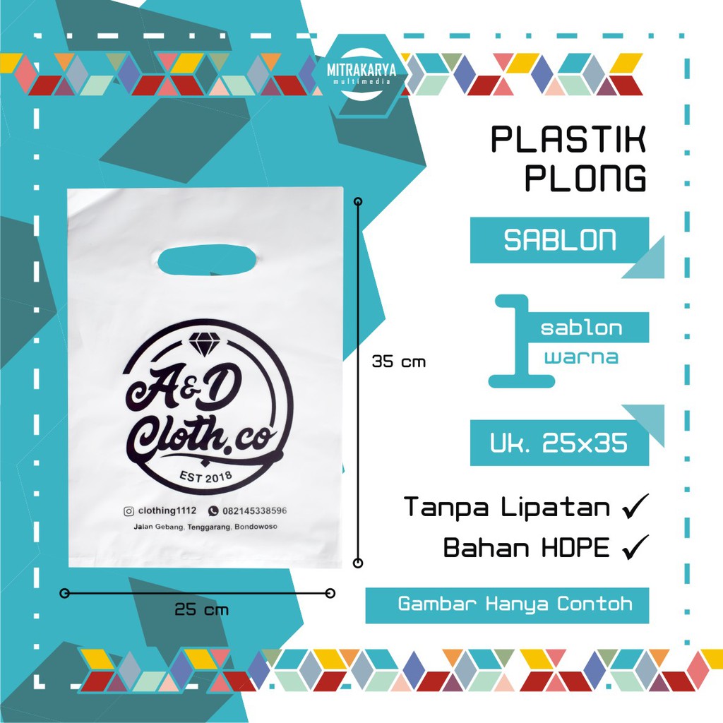 

Sablon Plastik Plong LSP 25x35 cm