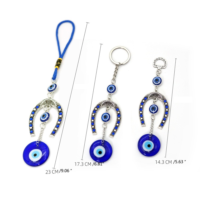 Siy for Evil Eye Bead Hiasan Dinding Liontin Keyring Rumah Untuk Perlindungan Pesona Dinding De