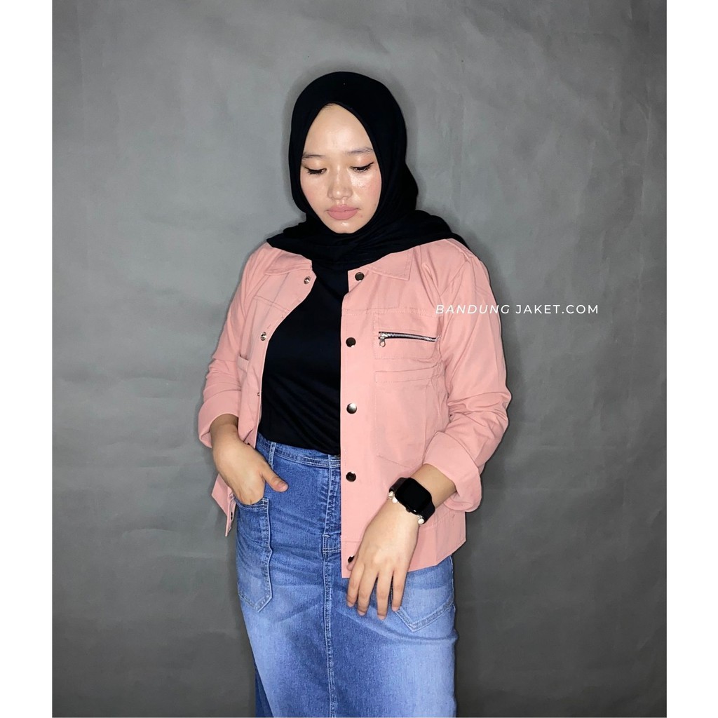 POLAND JAKET || POKET ZIPPY || JAKET WANITA