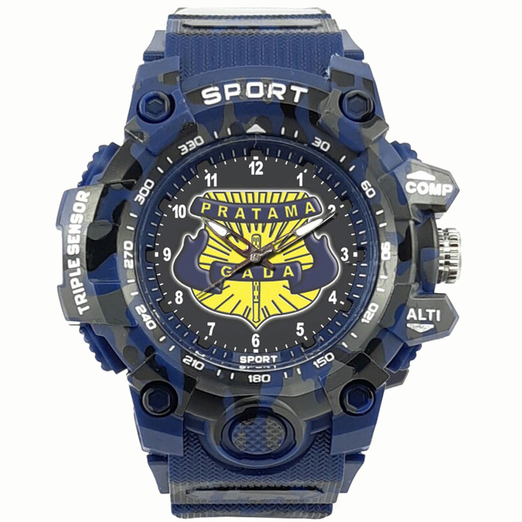 (EXCLUSIVE) JAM TANGAN GADA PRATAMA -SECURITY ARMY BIRU 1