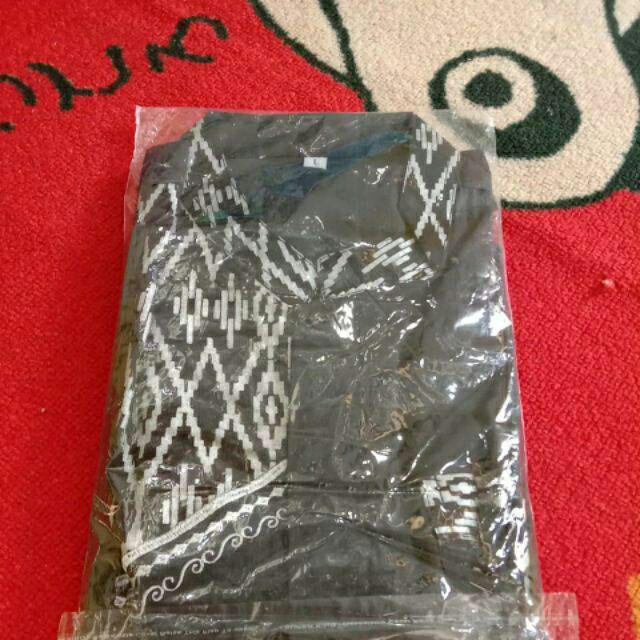 Bswart Batik Hrb026 Kenongo Hem Pendek Padi Pekalongan M L Xl Batik Pria Murah Modern Grosir