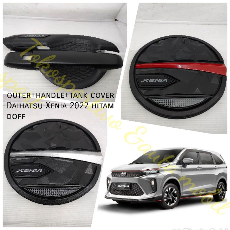 Door handle Outer mangkok tank cover Daihatsu new Xenia 2022 hitam Doff model New