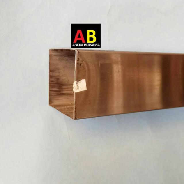 Hollow Stainless Steel Hairline 5cm x 5cm Tebal 1mm 119.5cm