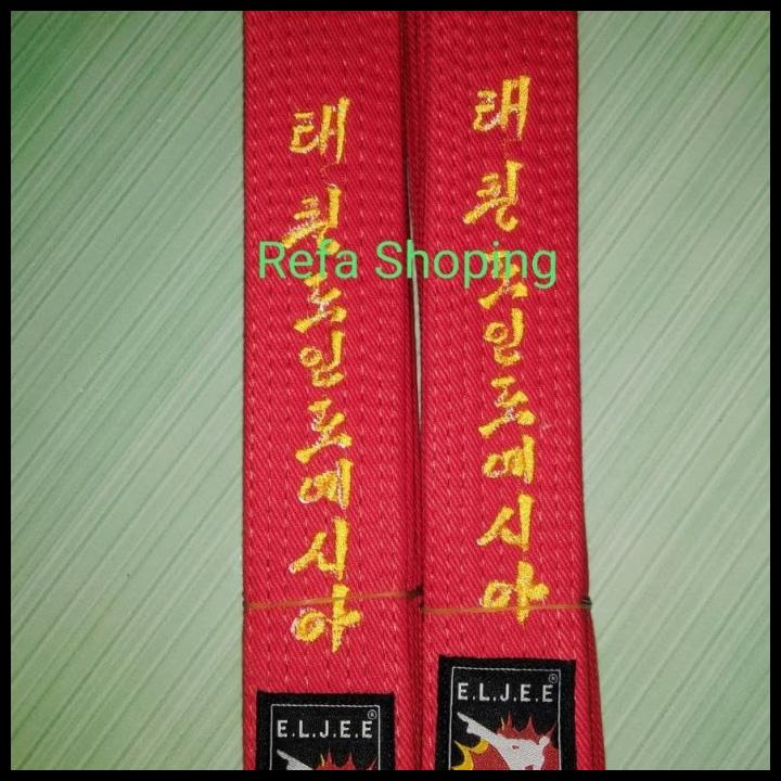 Sabuk Merah Taekwondo Eljee