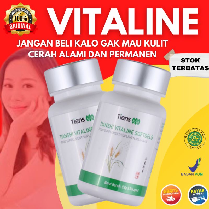 Suplemen Obat Vitaline Softgel Tiens Eceran Dan Paketan Pemutih Badan Original Herbal Pria Wanita De
