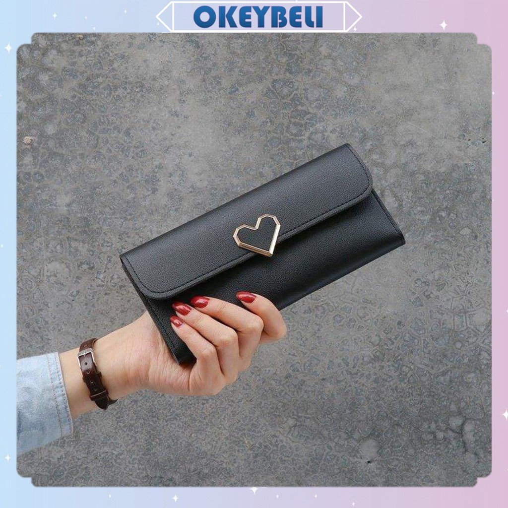 •OKEY BELI•DP075 Dompet Panjang Bros Motif Love Dompet Fashion Wanita Wallet Murah Import COD