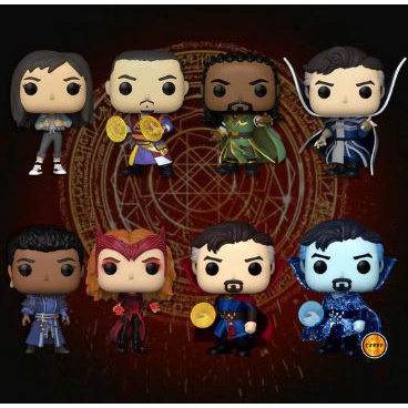 READY ORIGINAL Funko Pop Doctor Strange Multiverse of Madness Supreme Defender Wong Scarlet Witch Ma