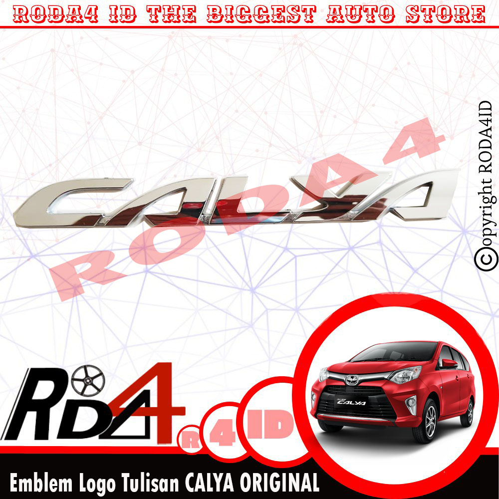 Emblem / Logo Tulisan CALYA Chrome