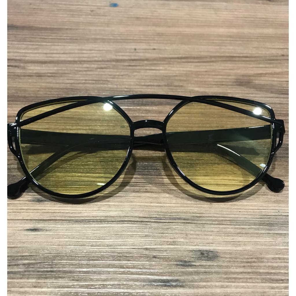 KINGS - F367 Kaca Mata / Kacamata Fashion Wanita / Eyeglasses / Aksesoris Wanita / Sunglasses-F367 Kuning