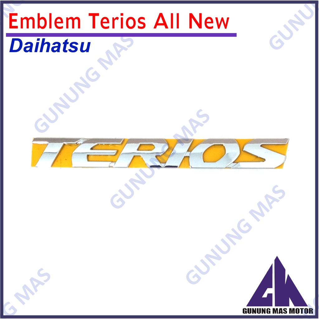 Emblem Logo Terios Untuk Daihatsu Terios All New Tempel