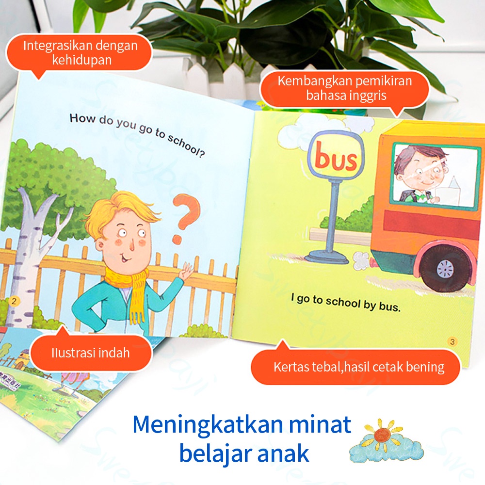SweetyBayi Buku anak bahasa inggris buku cerita bergambar-3