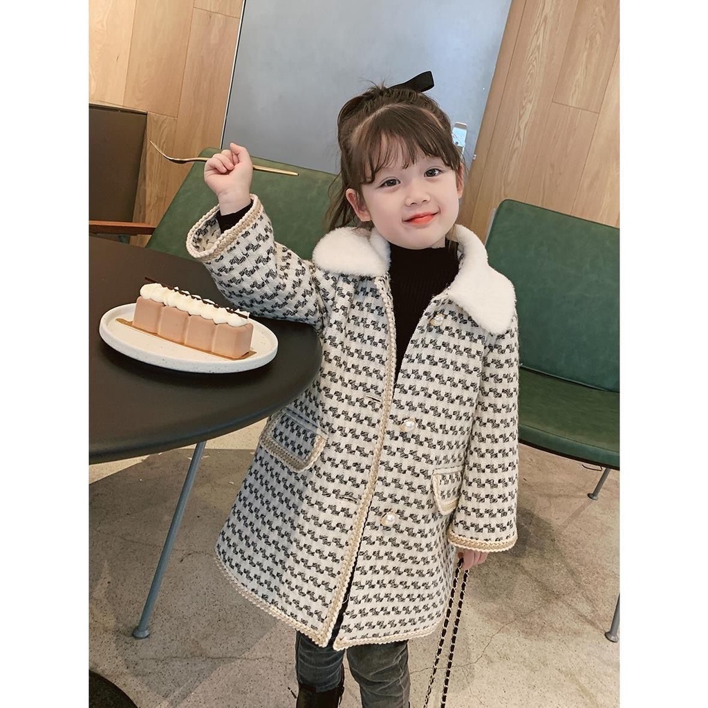 IMPORT JUNE KIDS GIRL WINTER WOOLEN COAT JACKET JAKET MANTEL ANAK PEREMPUAN MUSIM DINGIN KOREAN STYLE