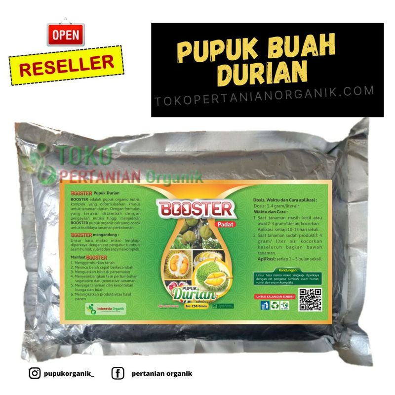 Pupuk Durian Cepat Berbuah, Pupuk Booster Bibit Buah Durian Musang King PER BIJI
