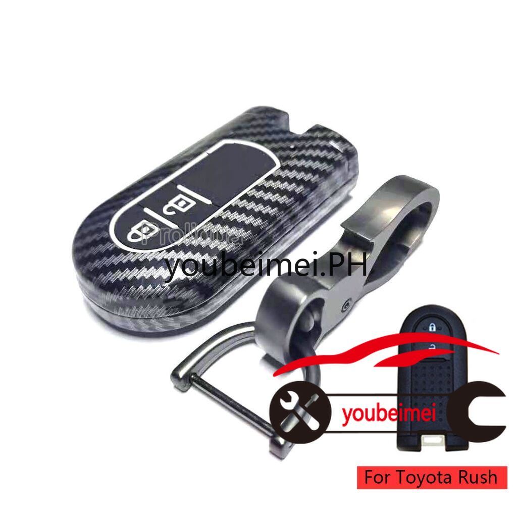 Casing Kunci Mobil Toyota Rush / Wigo Bahan ABS + Silikon Shockproof