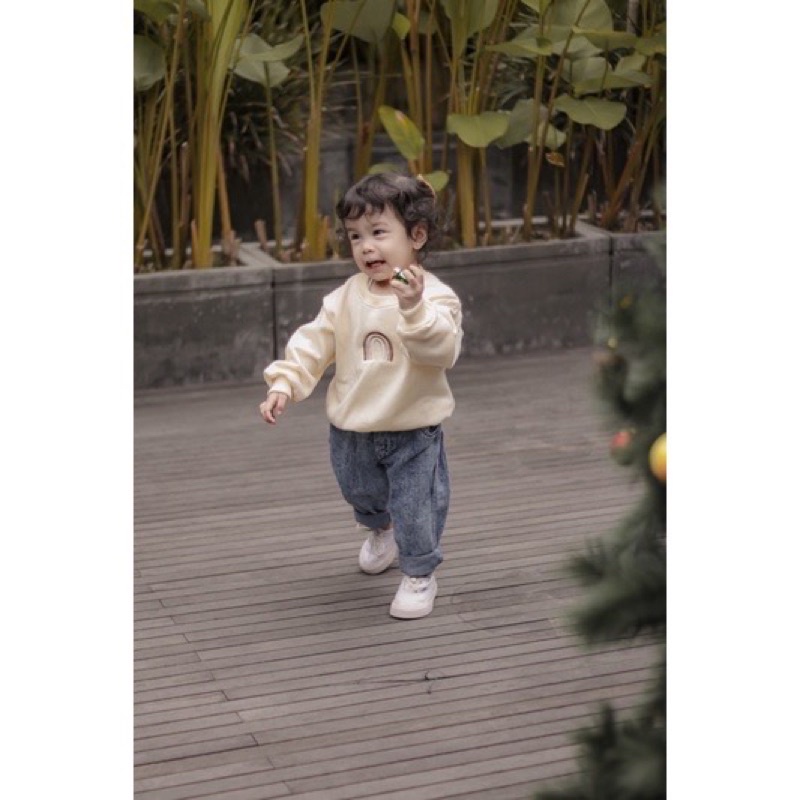 GIMMY Sweater Rainbow Anak Unisex 1-5thn / Sweater Anak Earth Tone