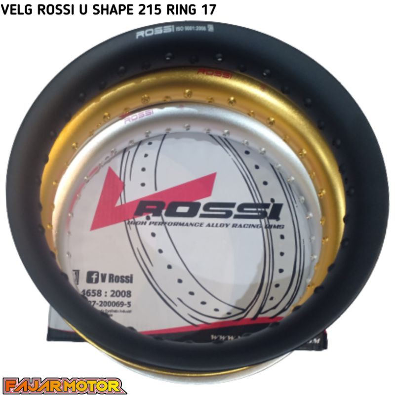 ROSSI RIM VELG U SHAPE 215 RING 17 rosi HOLE 36 THOR