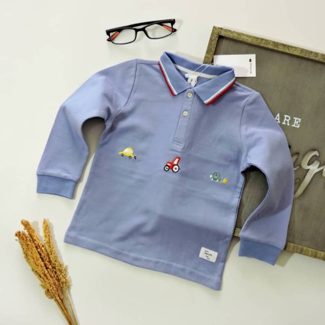 LD1 - ATASAN ANAK PREMIUM DINO POLO SHIRT (PREMIUM IMPORT)