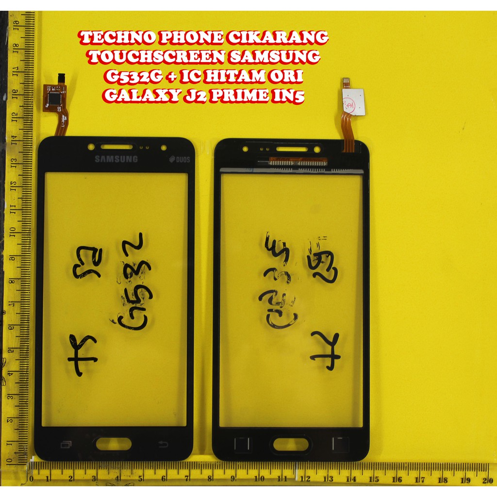 LAYAR SENTUH TOUCHSCREEN TS SAMSUNG G532G + IC HITAM GALAXY J2 PRIME IN5 = J532
