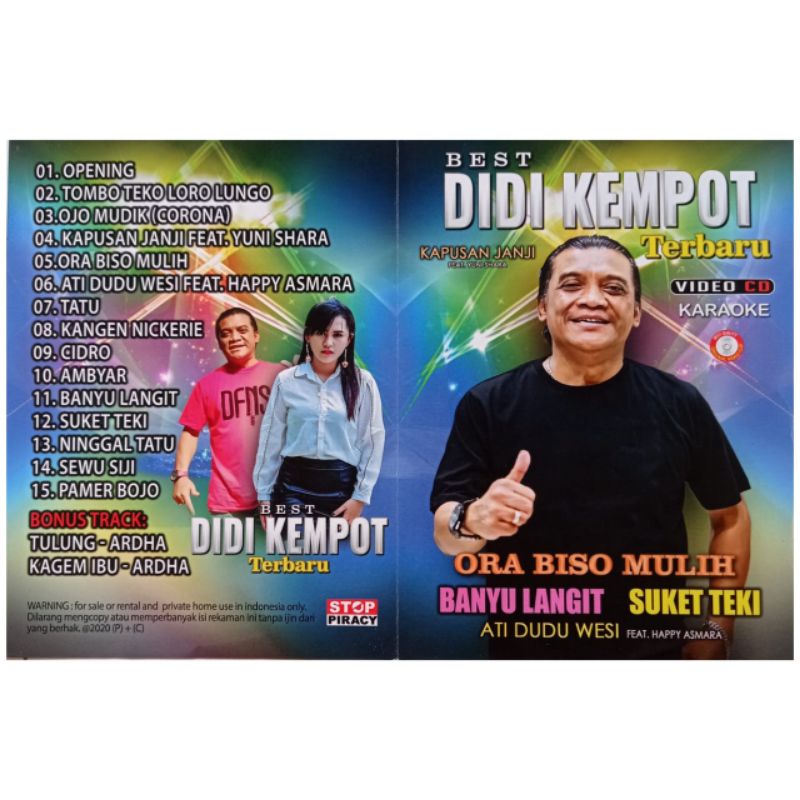 KASET VCD BEST DIDI KEMPOT TERBARU