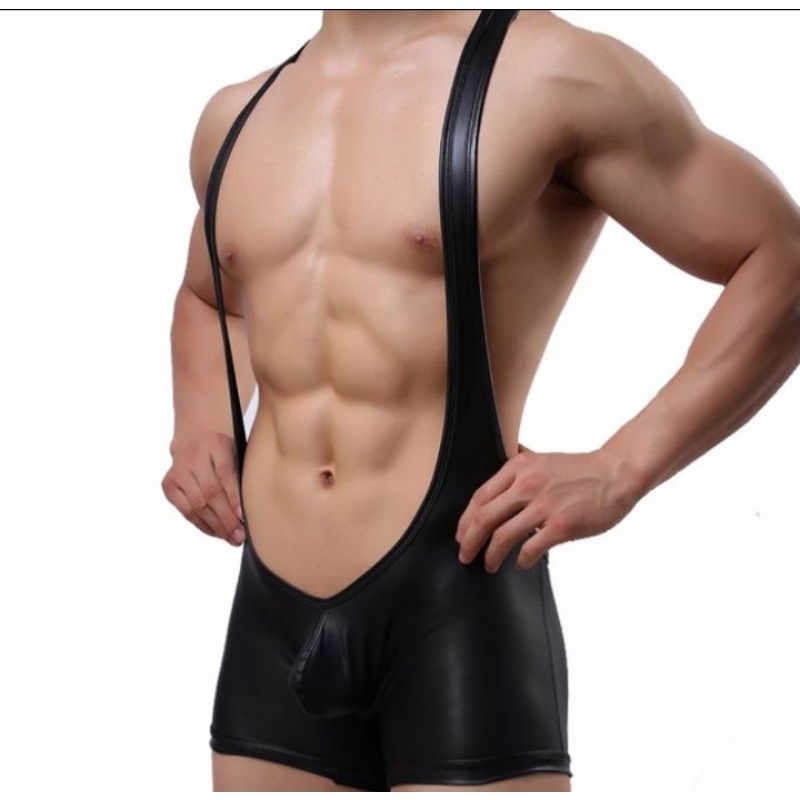 celana dalam seksi pria / sexy faux underwear bodysuit