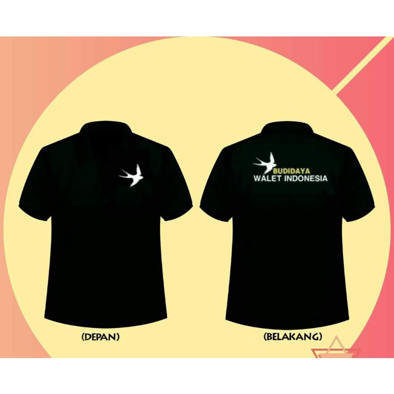 BAJU POLO BERKERAH BUDIDAYA WALET INDONESIA SARANG WALET