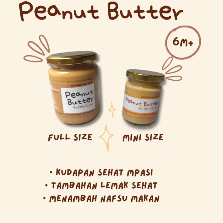 

NEW !! 9.9 Bibibi Peanut Butter Selai Kacang MPASI Unsweetened No Added Oil No Preservatives [KODE 346]