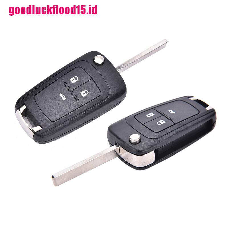 {LUCKID}lip Folding 3 Button Flip Remote Key Shell Case Cover Fob for Chevrolet Cruze