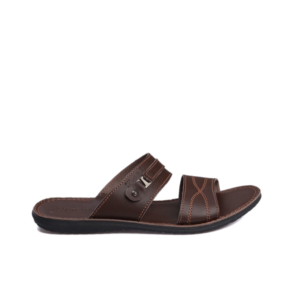 Sandal Asli Full Kulit Pria  - Sendal Terlaris Barlin Original - MS06