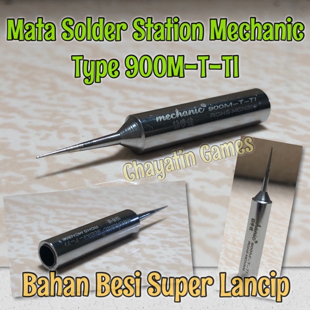 Mata Solder Station Mechanic Type 900M-T-TI Super Lancip Lurus