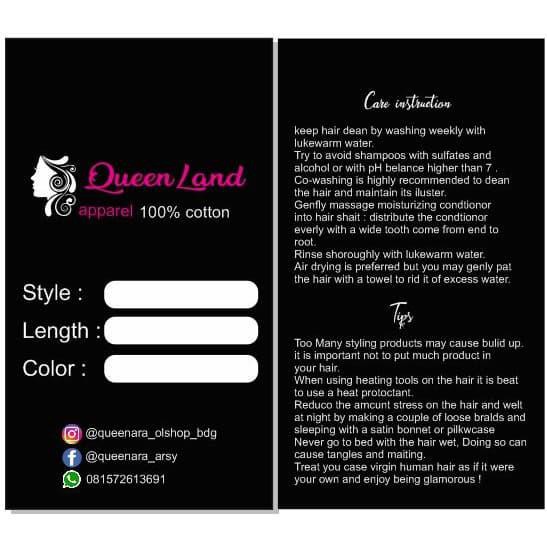 

Art / Cetak Hangtag Free Design 2Muka/2Sisi (100Pcs)