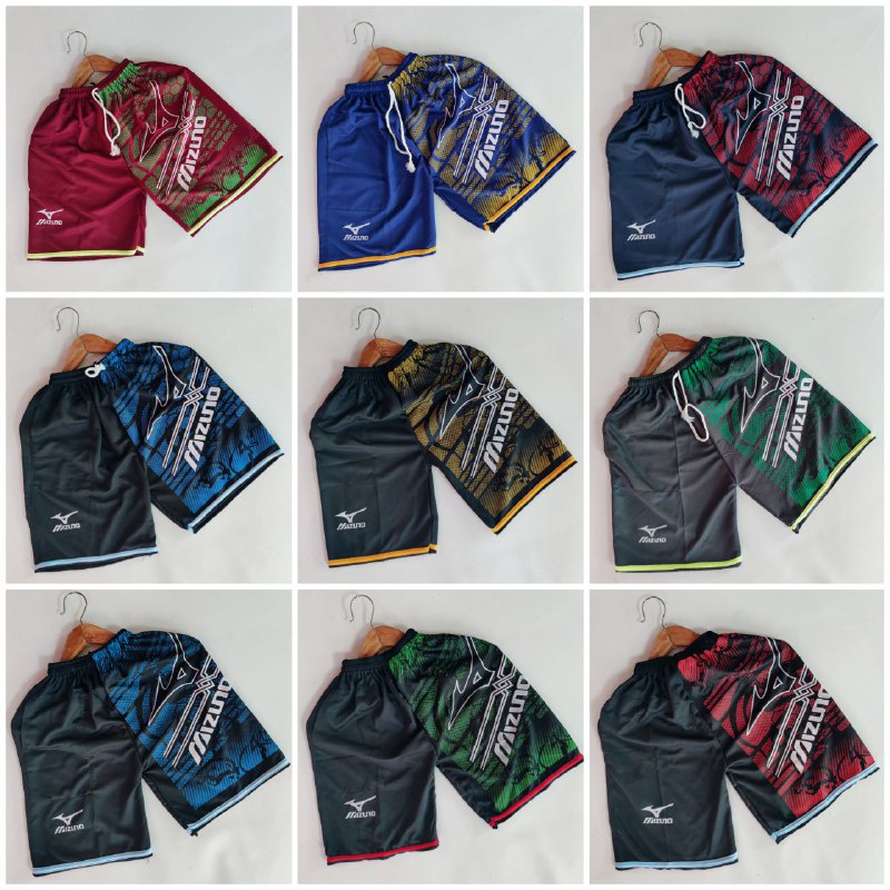 MIZUNO Celana Kolor Pendek Pria Olahraga Murah Size L XL XXL