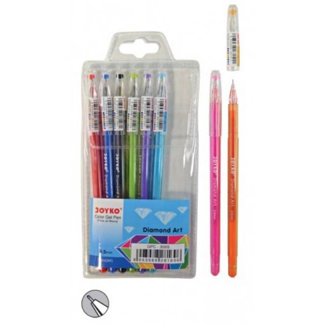 

Pulpen Gel Joyko Diamond 8 Warna GPC 309S - 0.5 mm