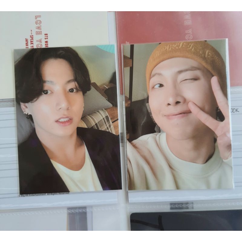 BUNDLE BTS BE PAJAMAS PHOTOCARD PC JUNGKOOK RM