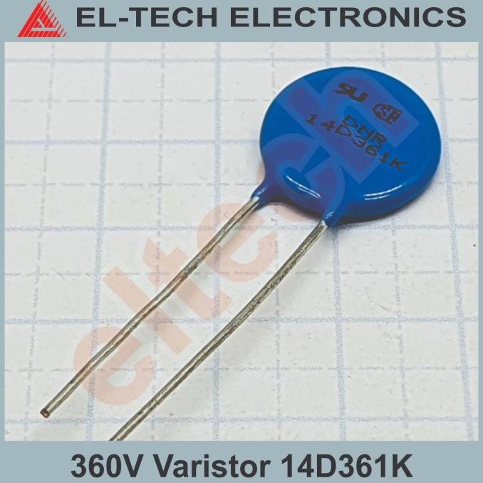 360V Varistor Pengaman Lonjakan Tegangan 14D361K elt3ch Juara