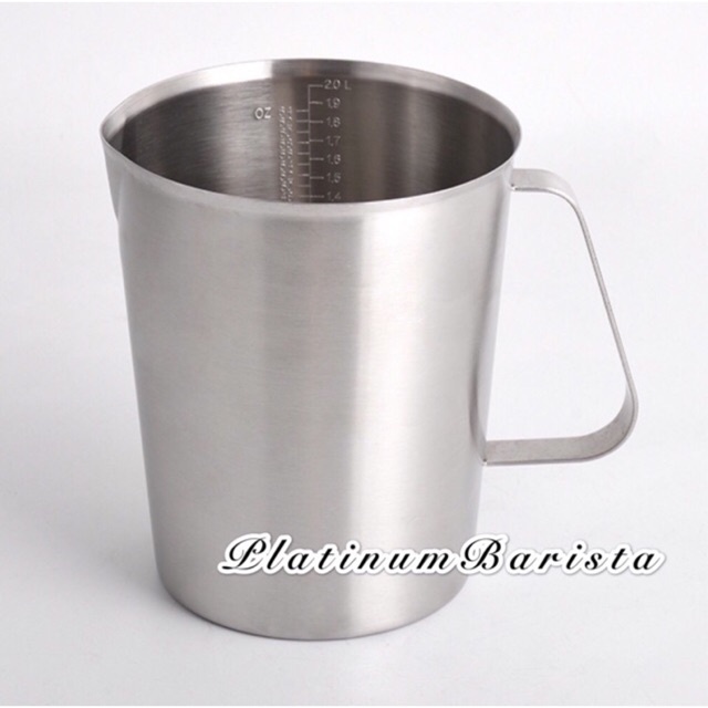 Top sus304 Milk jug 2000ml 2L pitcher gelas ukur gelas takar stainless