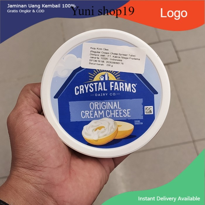 

crystal farms cream cheese 225 gram