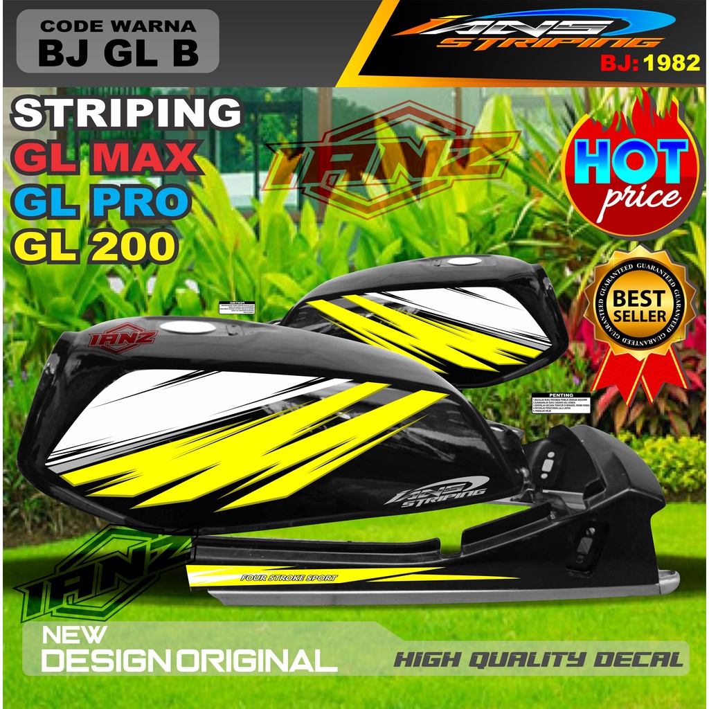 VARIASI STRIPING BODY LIST GL MAX GL PRO GL 100 NEW DESAIN / STIKER GL VARIASI TERBARU / STRIPING GL TERMURAH / COSTUM STRIPING GL TERMURAH